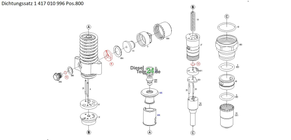 BOSCH TEILESATZ 1417010996